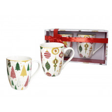 WHITE XMAS SET 2 TAZZE MUG 350CC (6pz)